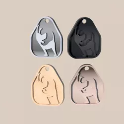 Dog keychain