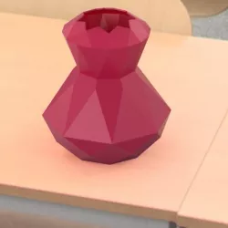 Double Diamond cut flower vase