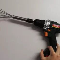 Drill adapter for kitchen utensils