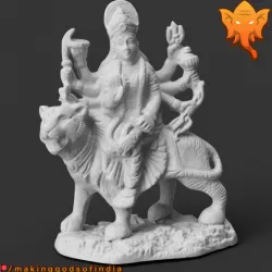 Durga on Tiger