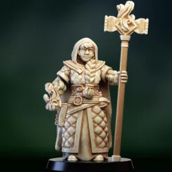 Dwarf girl mage priest