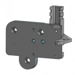 Ender 3 - compact Hemera mount plate with BLTouch