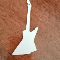 Explorer guitar keychain