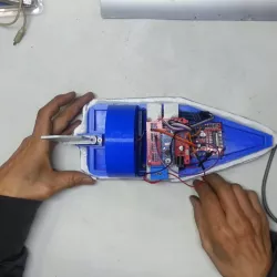 Fan Powered RC Airboat making