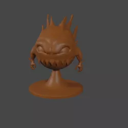 Final Fantasy inspired, Bomb, Tabletop DnD miniature,