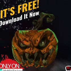 FREE Halloween Horror Pumpkin (Pre-supported)