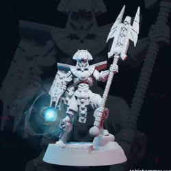 FREE PATREON SAMPLE: Necroyd Tomb Lord – Leader with blast staff and wristmounted crossbow