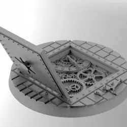 FREE sample 50 mm steampunk vault base