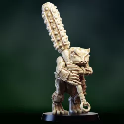 Frogfolk barbarian warrior