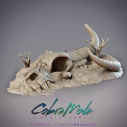 $1.99Huge Creature Skull Desert Scatter Terrain (Supportless)