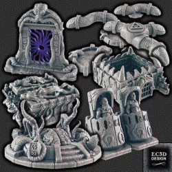 $10.00"Mind Horror" Scenery and Central Brain