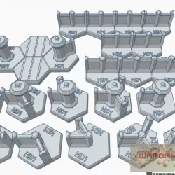 $10.00Hex Map Scale Level 1 Walls Set A