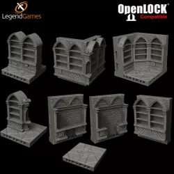 $10.00LegendGames OpenLOCK Wizards Library Empty Shelf version