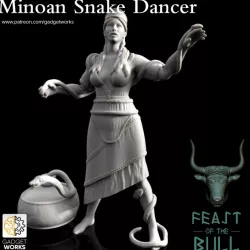 $10.00Minoan Palace Performers - 5 figure set including Bull