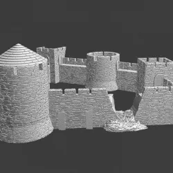 $10.00Modular Medieval Castle system - Walls 1