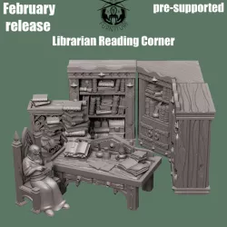 $12.00Librarian Reading Corner miniatures