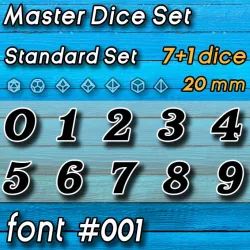 $12.00Master Dice Set FONT 001