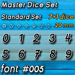 $12.00Master Dice Set FONT #005