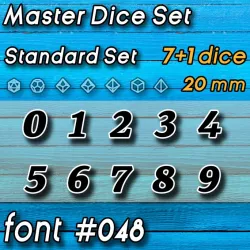 $12.00Master Dice Set FONT #048