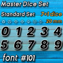 $12.00Master Dice Set FONT #101