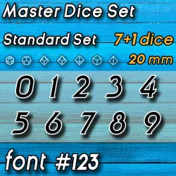 $12.00Master Dice Set FONT #123