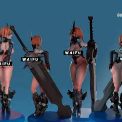 $13.00Mecha Girl SFW & NSFW STL 3D Print