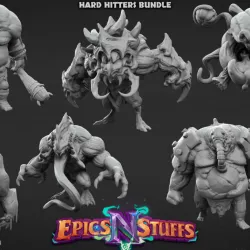 $14.99Hard Hitters Bundle - Pre-Supported miniatures