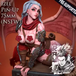 $17.99Izel The Barbarian Succubus (NSFW) - Pin Up, 75mm, Pre-Supported