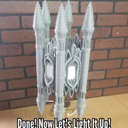 $2.99GOTHIC 6x LITHOPHANE LAMP SHADE 1
