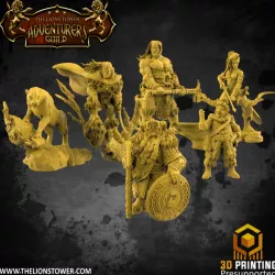 $20.00Heroes of the Dale set - 6 x pre-supported fantasy RPG miniatures