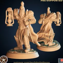 $3.00Human Paladin with Lantern 32mm
