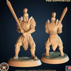 $3.00Human Warrior with Greatsword 32mm