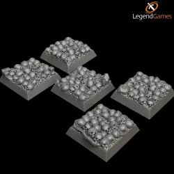 $3.00LegendGames Skull Bases 25mm square - base and topper versions