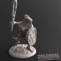 $3.00Lizardfolk Female Club and Shield A
