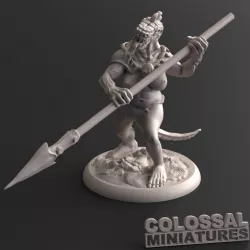 $3.00Lizardfolk Female Spear Two Handed A
