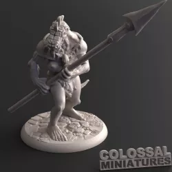 $3.00Lizardfolk Female Spear Two Handed B