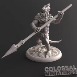 $3.00Lizardfolk Male Spear Two Handed A