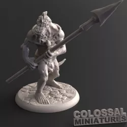 $3.00Lizardfolk Male Spear Two Handed B