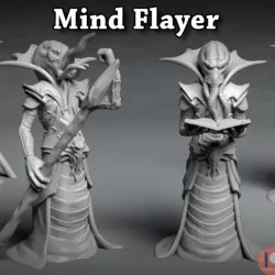 $3.00Mind Flayer - 3D printable character - 2 Poses