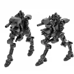 $3.45Ironwalker/Sand Strider (Machine Cults walker gun mech with pilot resin miniature)