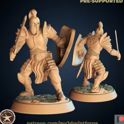 $3.50Human Warrior shield sword 32mm