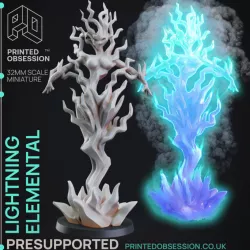 $3.50Lightning Elemental - Frankensteins Lab - PRESUPPORTED - 32mm Scale