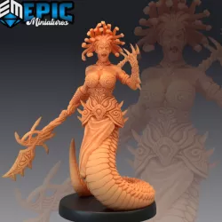 $3.90Gorgon Sisters Stheno Spear / Medusa Sister / Half Snake Woman / Female Lamia