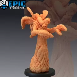 $3.90Great Race of Yith Attacking / Mind Swapping Creature / Yithian Alien / Lovecraft Entity