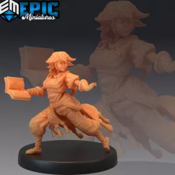 $3.90Half Gnome Mage Book / Mysterious Halfling / Female Sorceress