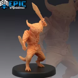 $3.90Lizardfolk Sword Fighter / Kobold Minion / Reptile Folk Soldier / Draconic Lizard