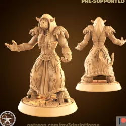 $3.90Minotaur Female Druid Meditating