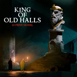 $3.99King of Old Halls - 3D Print model statue