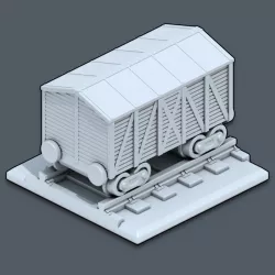 $3.99Livestock Car - Trains & Rails World - STL files for 3D printing