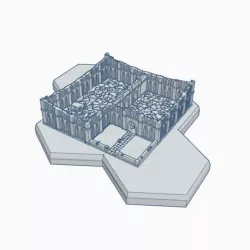 $4.00Gothic Ruined Manor Hex Map Scale HMSGR100